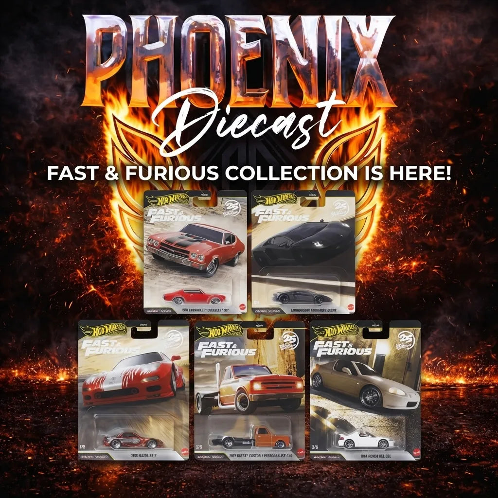 Hot Wheels Fast and Furious 25th Anniversary Mix P Set of 5