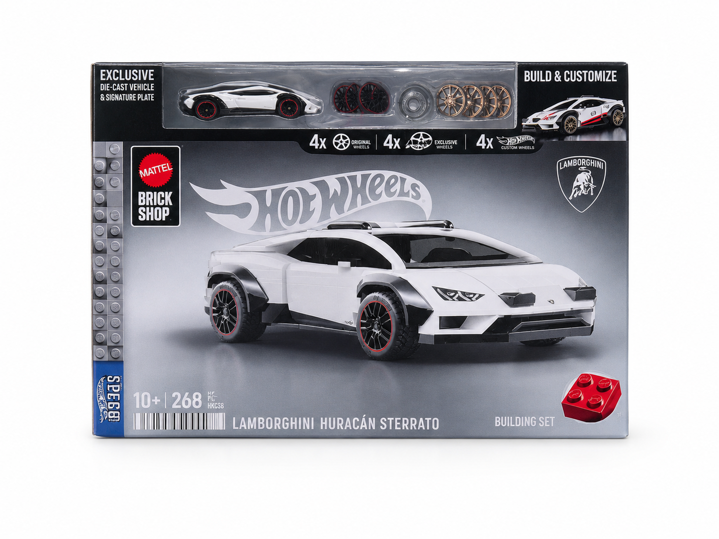 Mattel Brick Shop Hot Wheels Lamborghini Huracán Sterrato Building Set