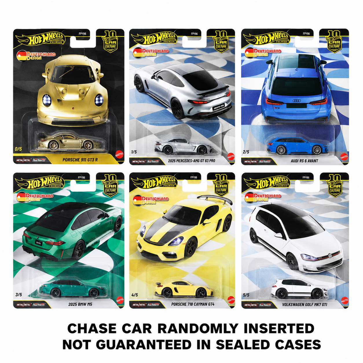 2026 Hot Wheels Premium Car Culture Deutschland Design – Set of 5