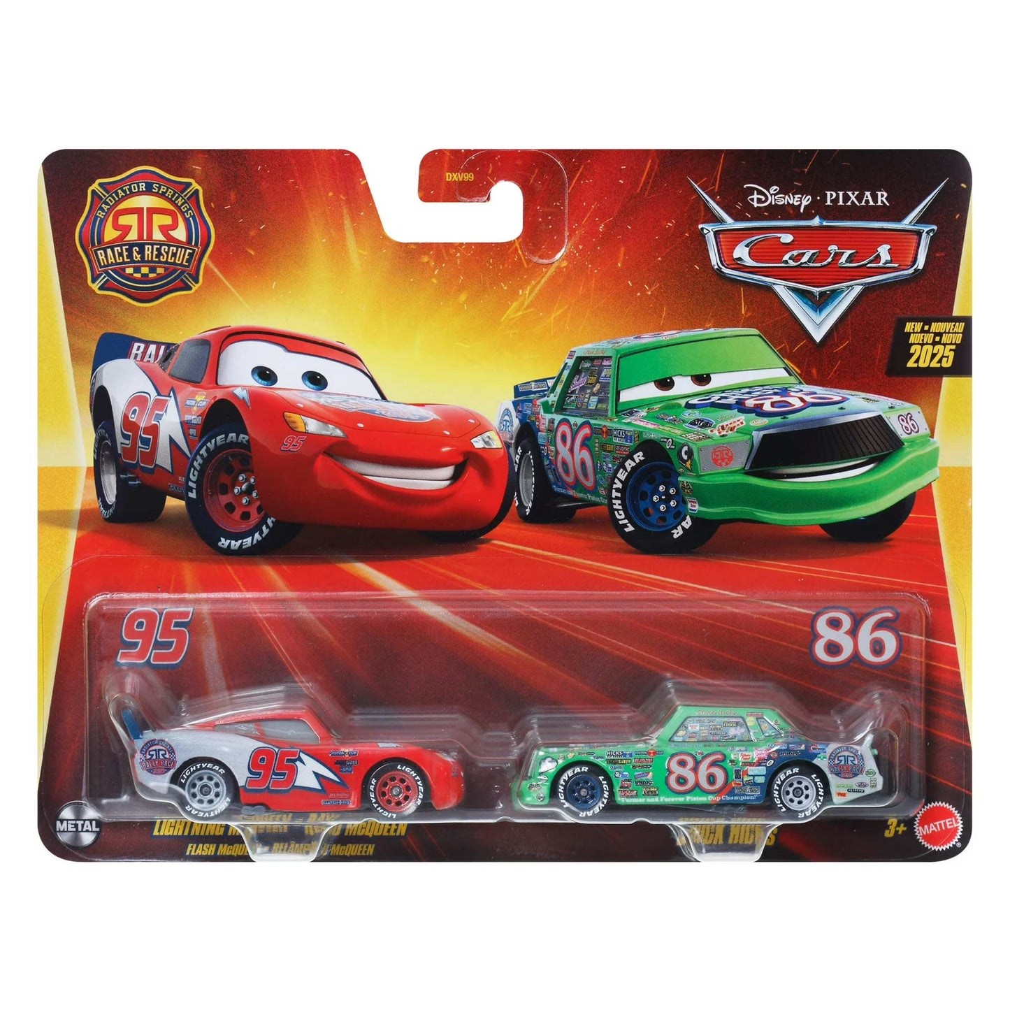 Disney Pixar Cars Lightning McQueen & Chick Hicks 2 Pack