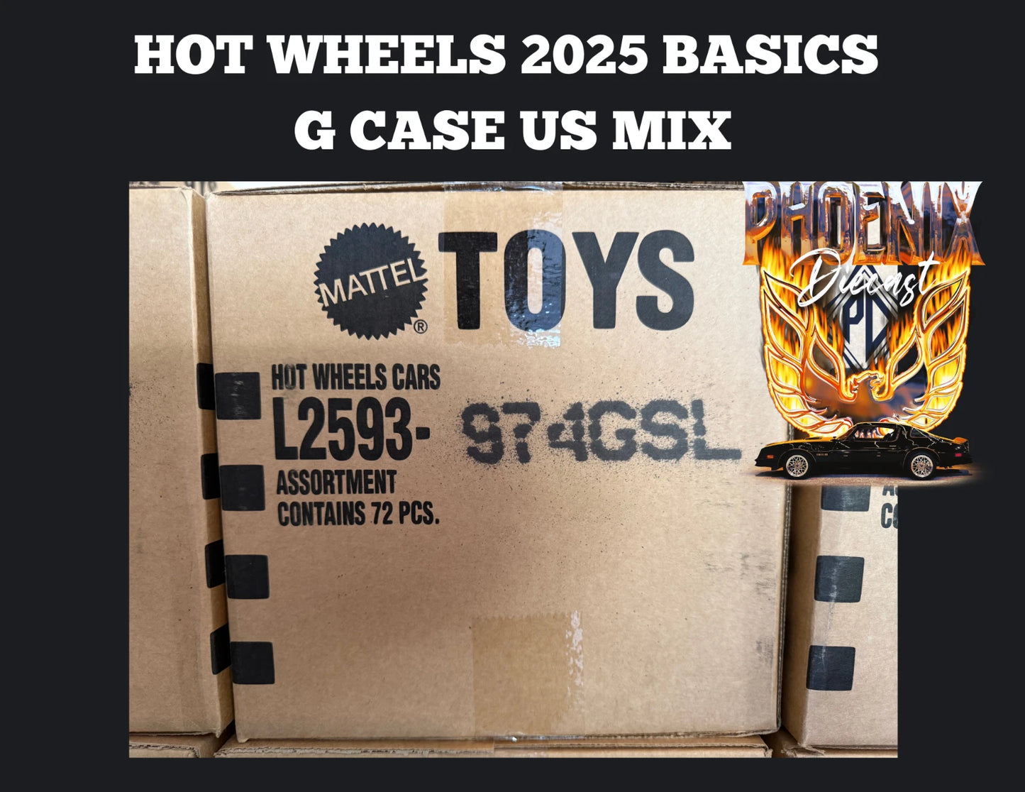 Hot Wheels 2025 Basics G Case US Mix