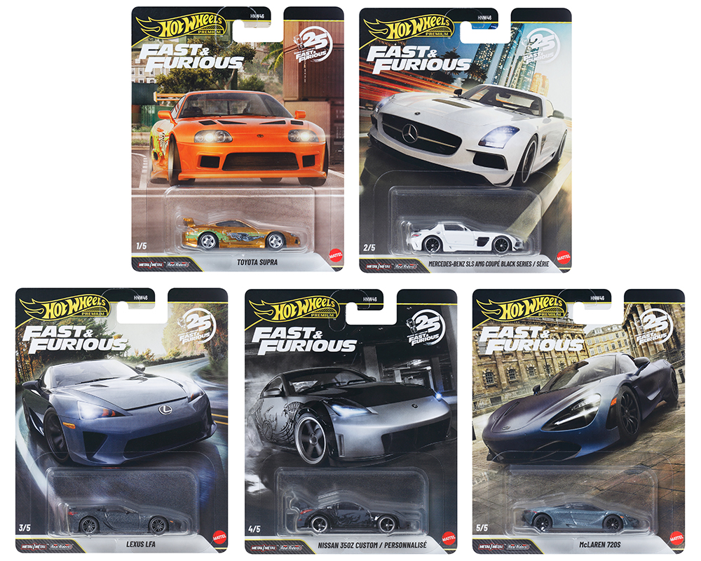 2026 Hot Wheels Premium Fast & Furious 25th Anniversary Case of 10 – HNW46-956R