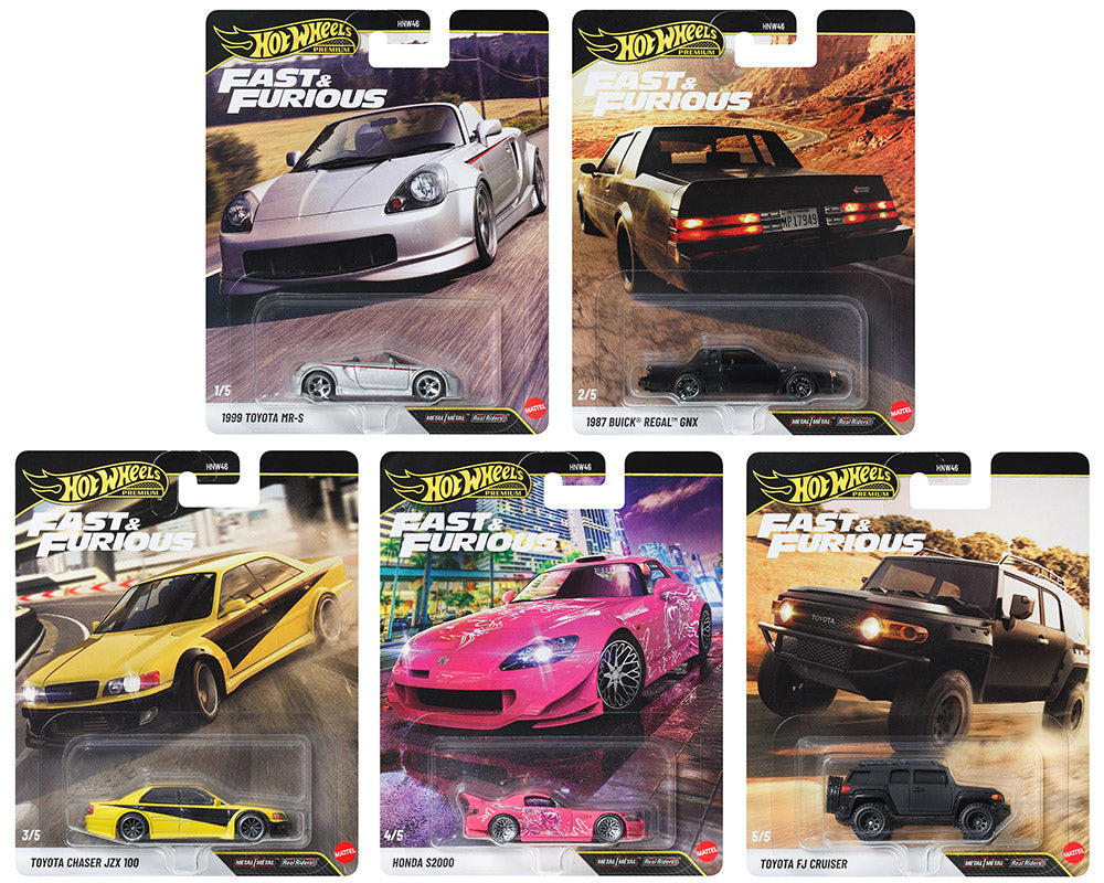 2027 Hot Wheels Premium Fast & Furious Set of 5 – HNW46-956S