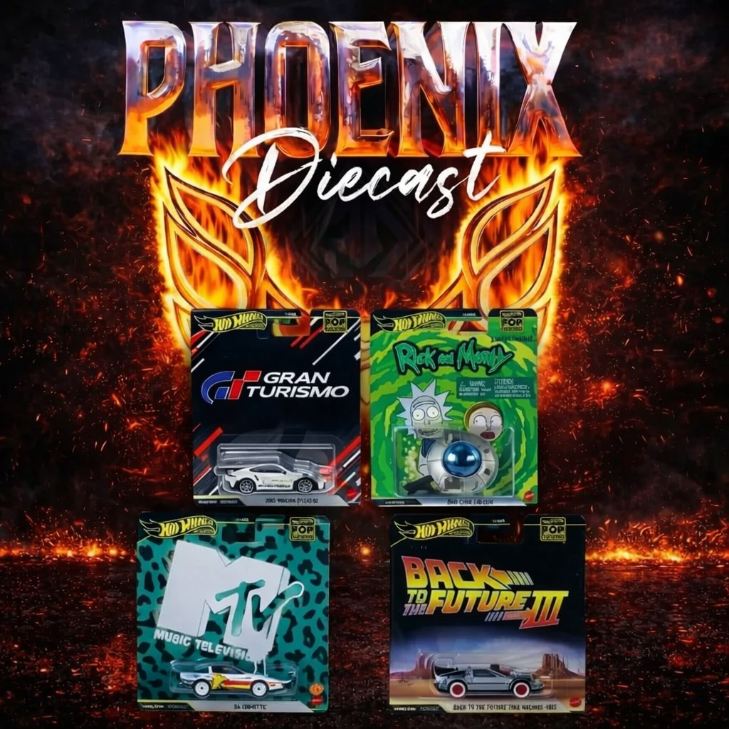 Hot Wheels Premium Pop Culture P Case Set of 4