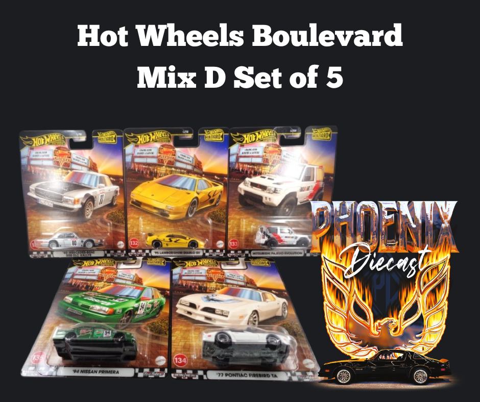 Hot Wheels Boulevard Mix D Set of 5