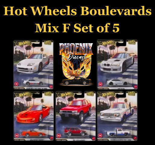 Hot Wheels Boulevard Mix F Set of 5
