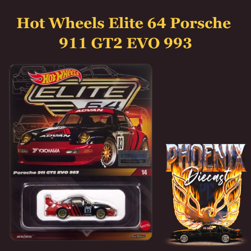 Hot Wheels Elite 64 Porsche 911 GT2 EVO 993 – Phoenix Diecast