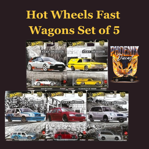 Hot Wheels Fast Wagons Set of 5 – Phoenix Diecast