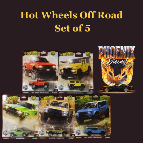 Hot Wheels Off Road Set of 5