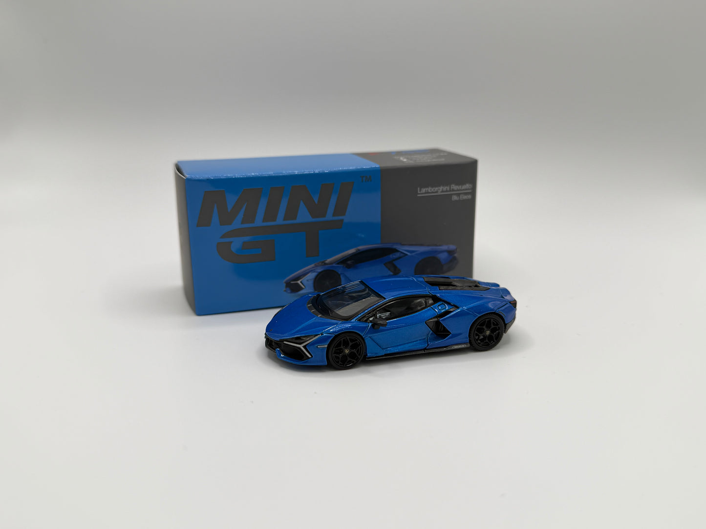 Mini GT #748 Lamborghini Revuelto Blu Eleos
