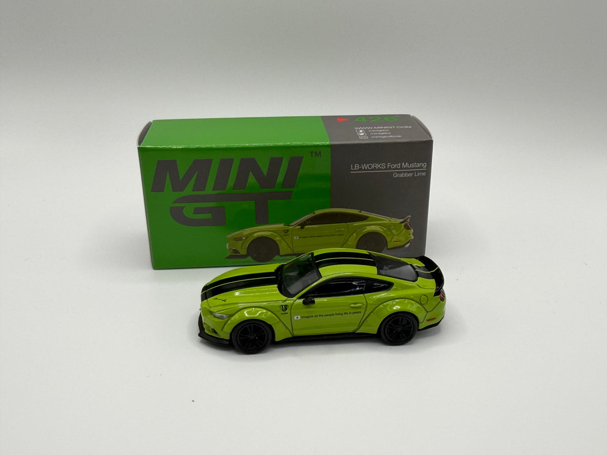 Mini GT #426 Ford Mustang LB - Works Grabber Lime