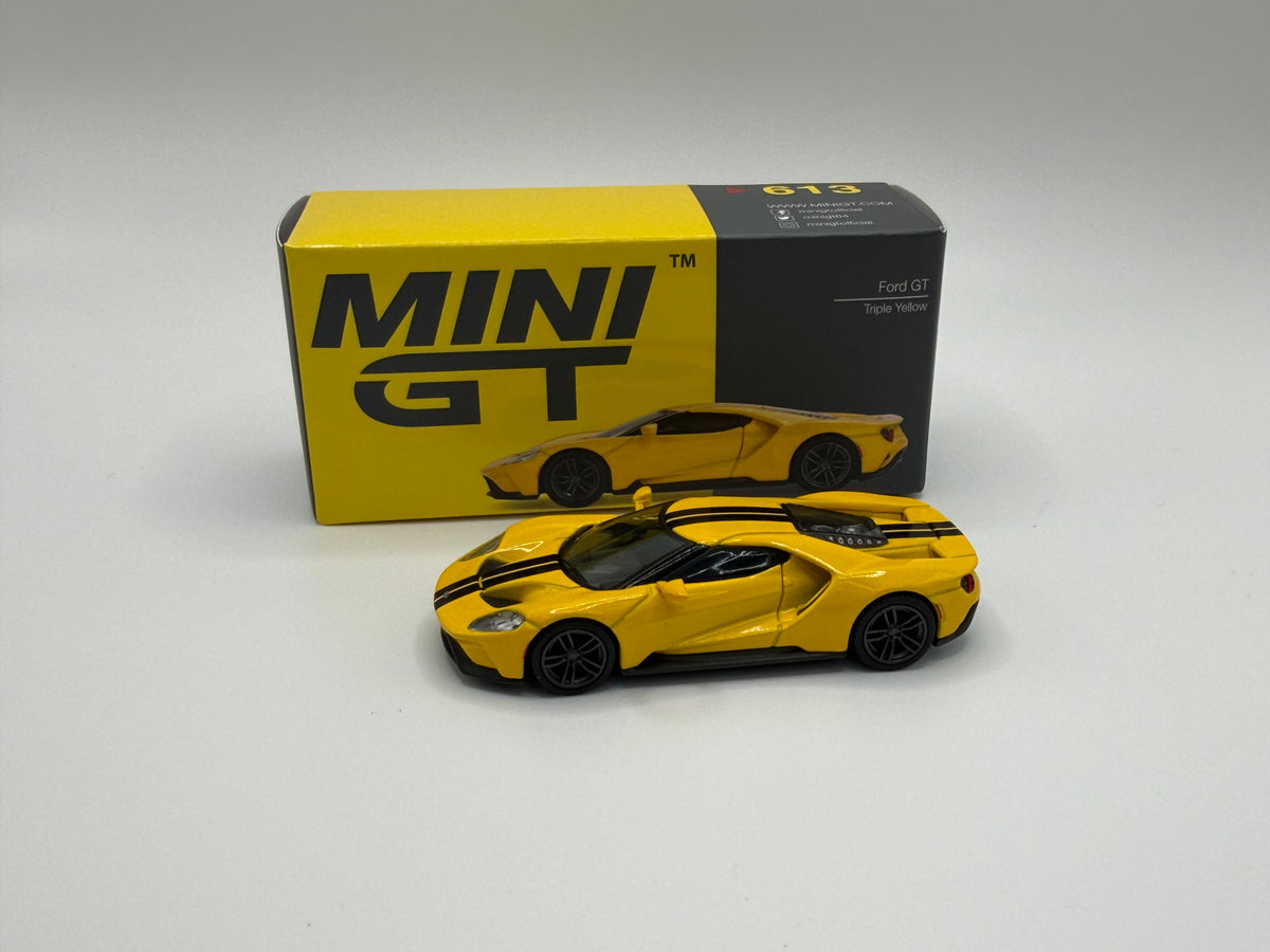 Mini GT #613 Ford GT Triple Yellow