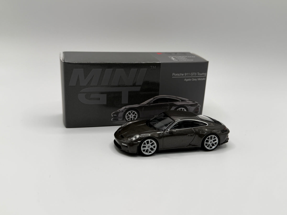 Mini GT #373 Porsche 911 GT3 Touring Agate Grey Metallic