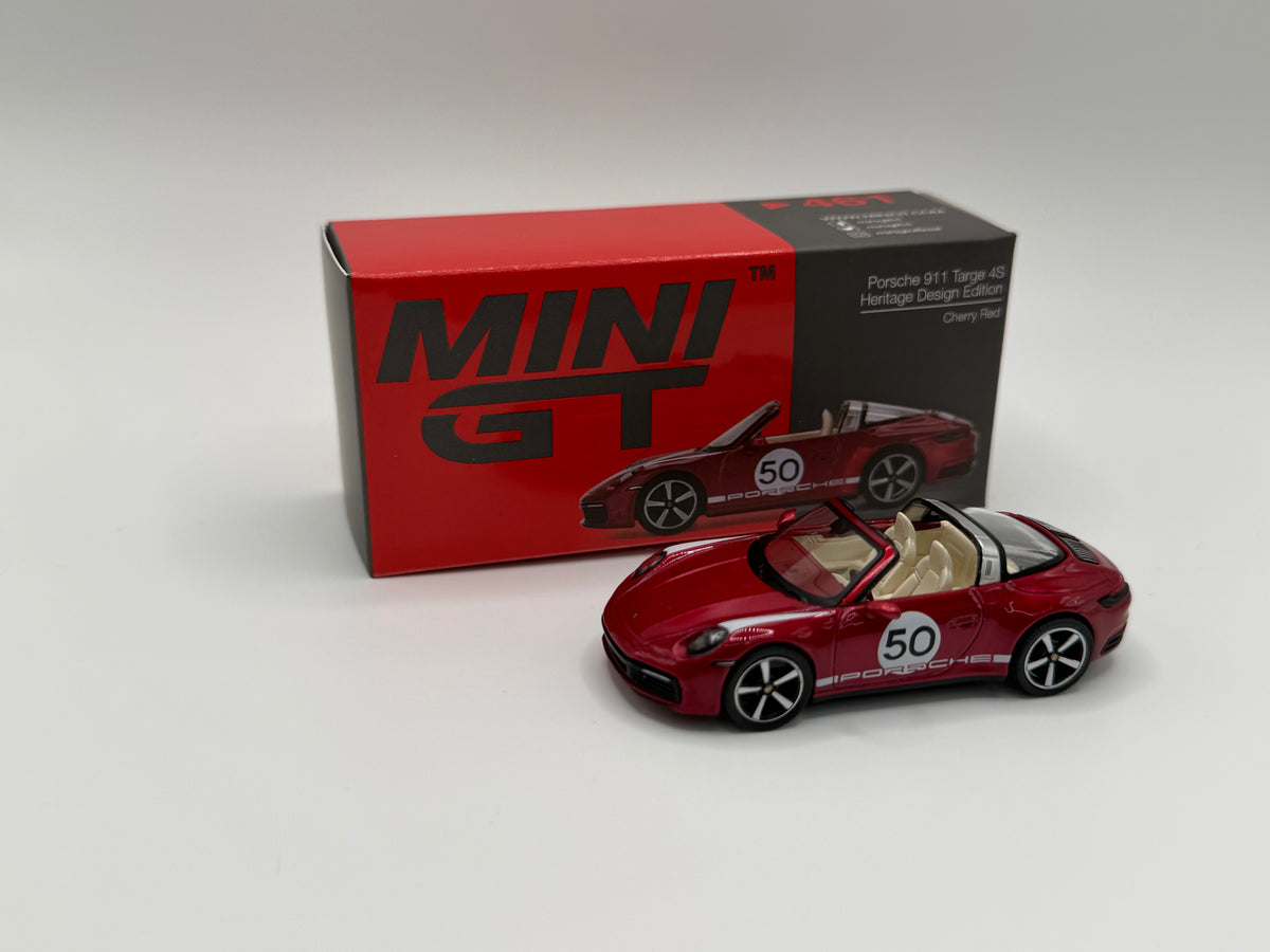 Mini GT #461 Porsche 911 Targa 4S Cherry Red