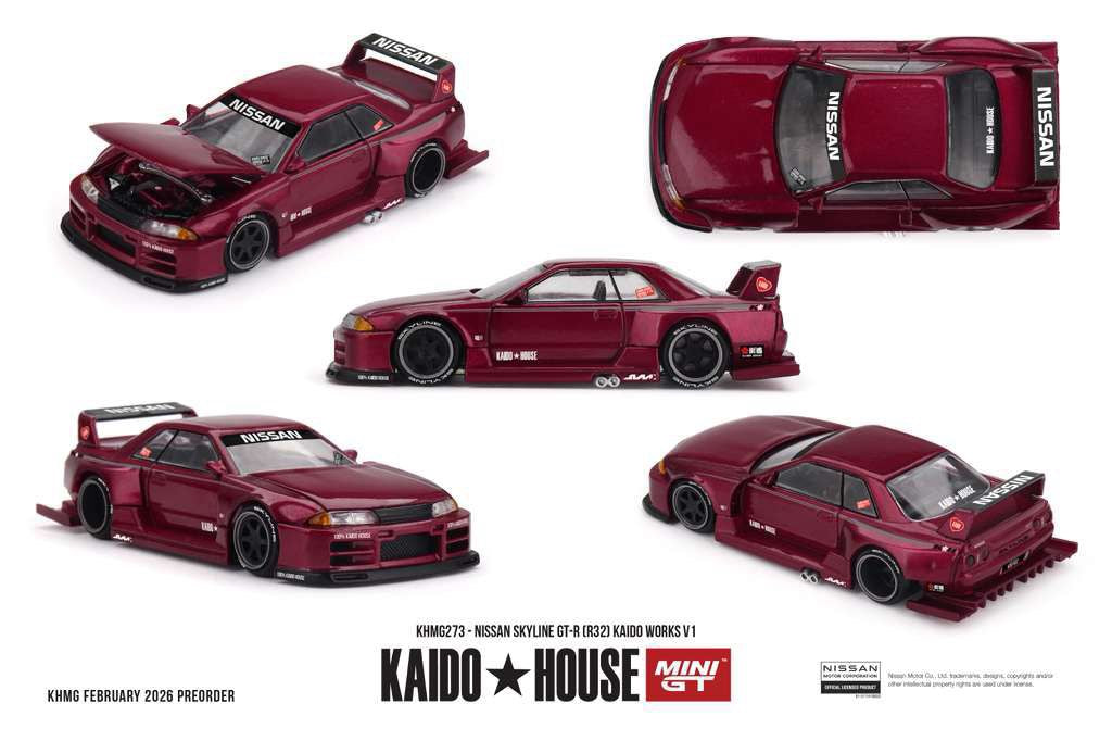 Kaido House MINI GT KHMG273 Nissan Skyline GT-R (R32) Kaido Works V1