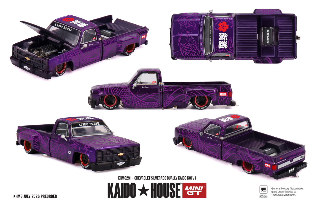 Kaido House MINI GT KHMG291 Chevrolet Silverado Dually Kaido Koi V1