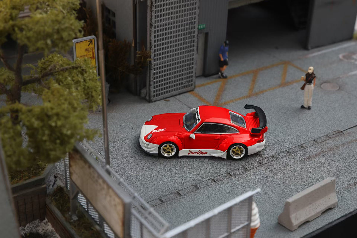Star Model Rauh-Welt Widebody Modified RWB993 – Red-white Porco Rosso