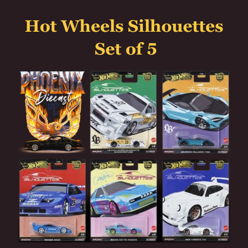 Hot Wheels Silhouettes Set of 5