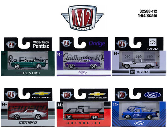 M2 Machines 1:64 Cars & Trucks Assortment – 32500-112 – Case of 6