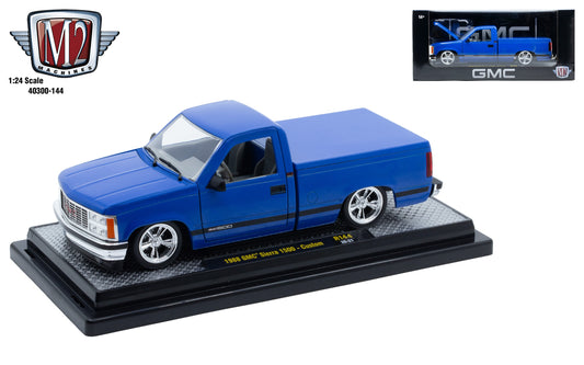 M2 Machines 1988 GMC Sierra 1500 Custom Blue – 1:24 Scale