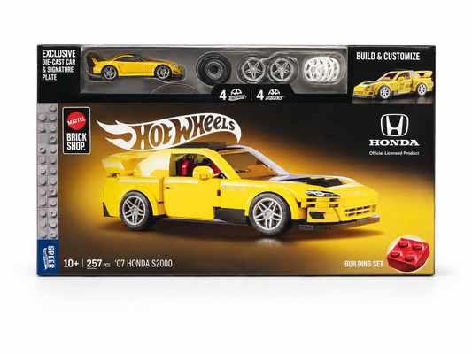 Mattel Brick Shop Hot Wheels ’07 Honda S2000 Building Set