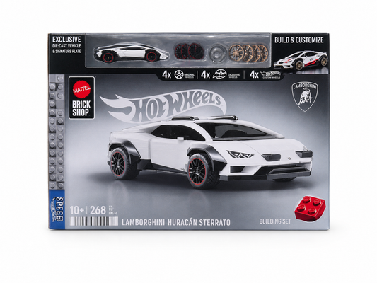 Mattel Brick Shop Hot Wheels Lamborghini Huracán Sterrato Building Set