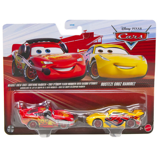 Disney Pixar Cars Headset Crew Chief Lightning McQueen & Rusteze Cruz Ramirez 2-Pack