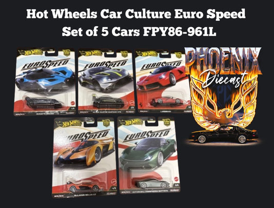 Hot Wheels Euro Speed Set of 5