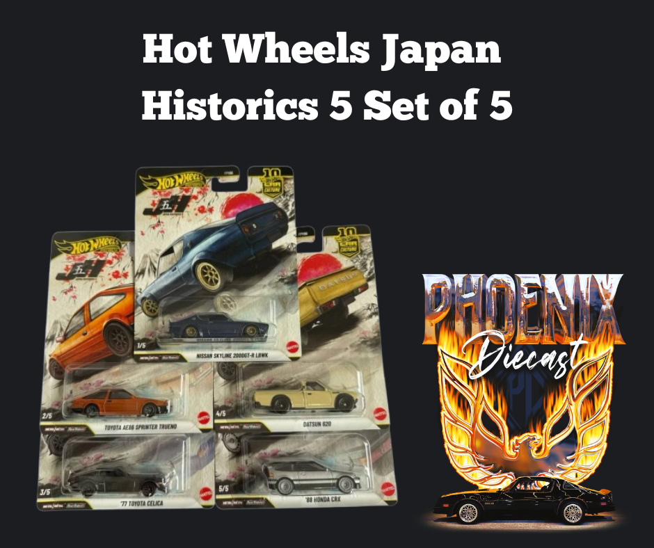 Hot Wheels Japan Historics Set of 5