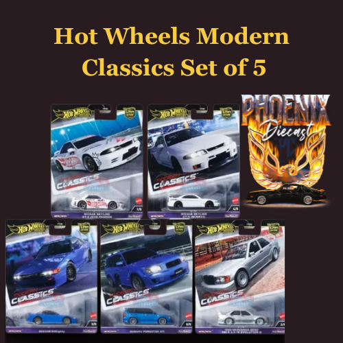 Hot Wheels Modern Classics Set of 5