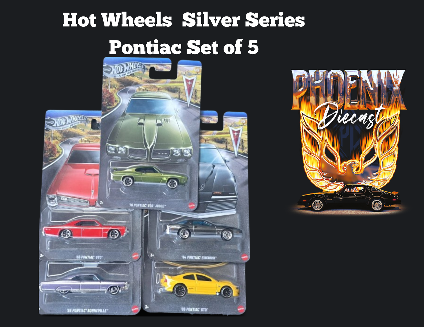 Hot Wheels  Silver Series Pontiac Set of 5