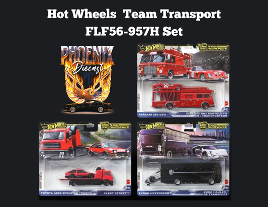 Hot Wheels  Team Transport FLF56-957H Set (Ferarri)