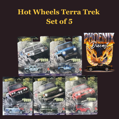 Hot Wheels Terra Trek Set of 5