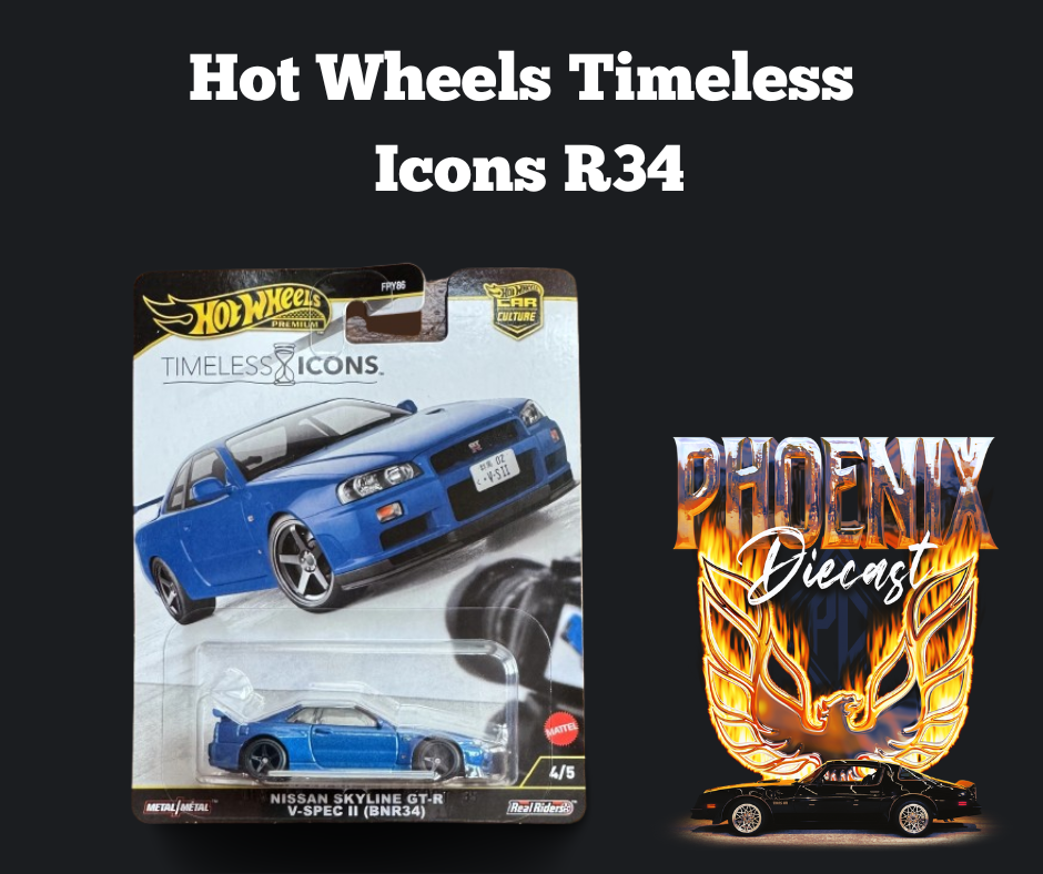 Hot Wheels Timeless Icons R34 – Phoenix Diecast