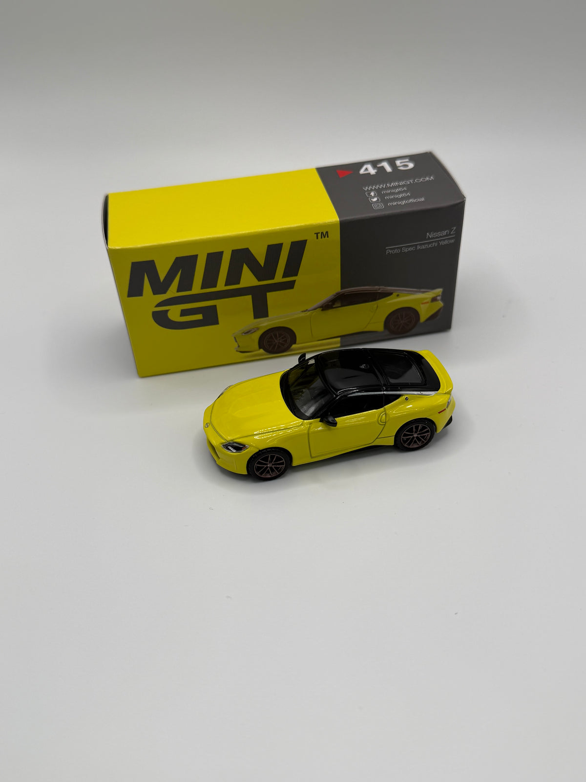 Mini GT #415 Nissan Z Proto Spec Ikazuchi Yellow