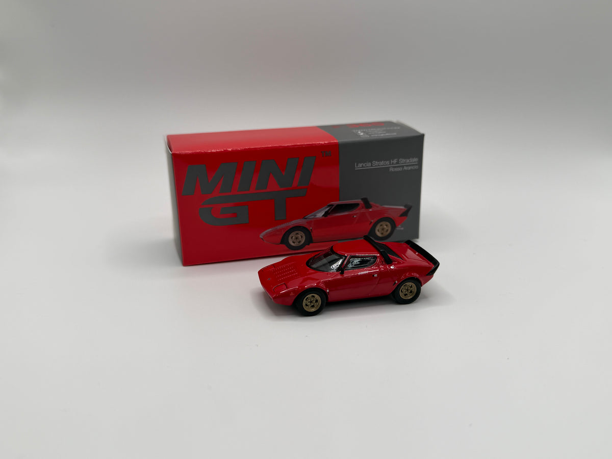 Mini GT #365 Lancia Stratos HF Stradale Rosso Arancio