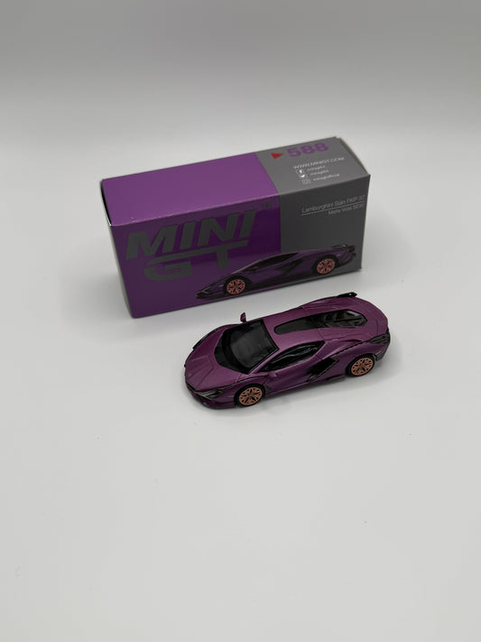 Mini GT #588 Lamborghini Sian FKP 37 Matte Viola SE30