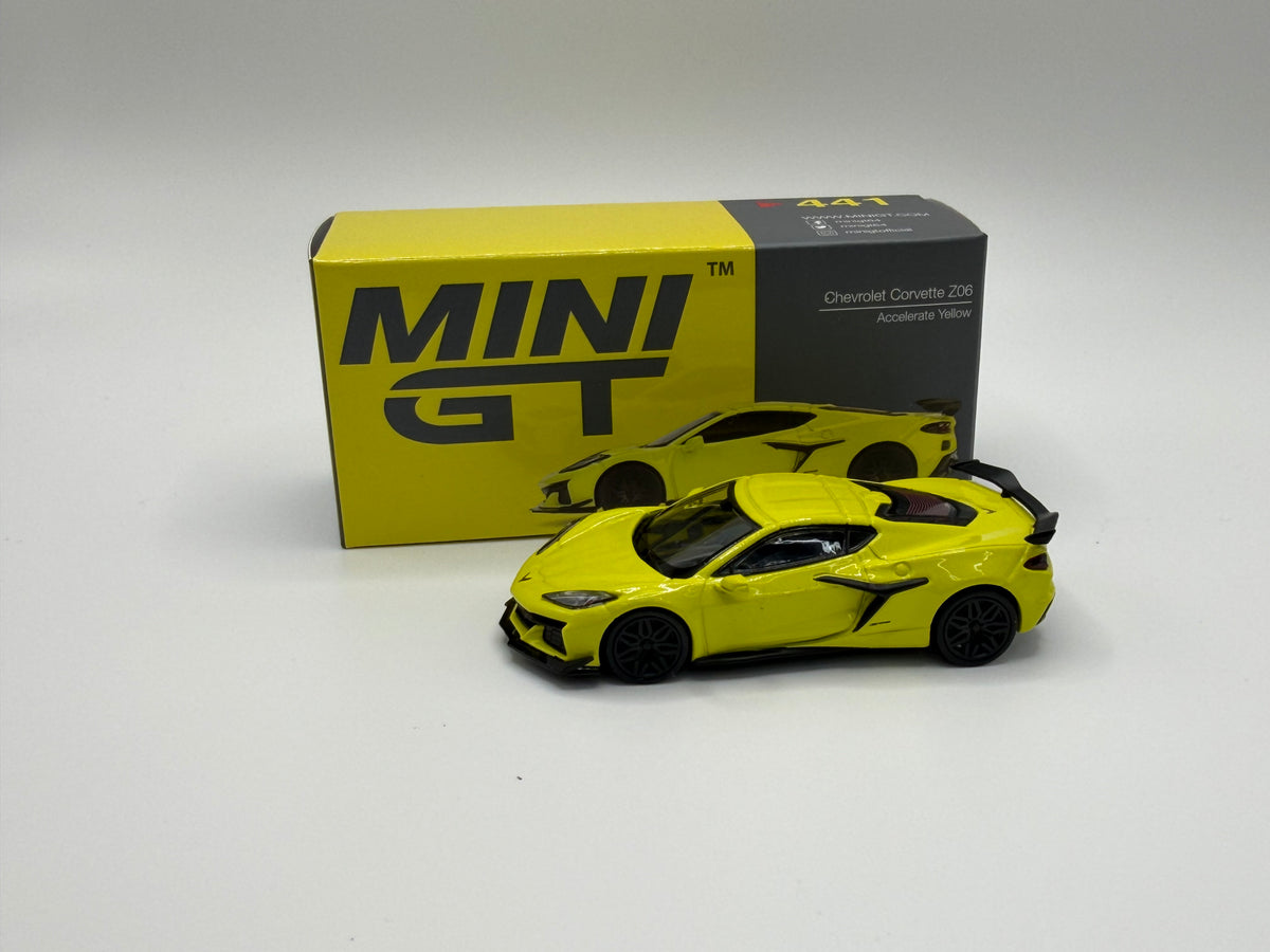 Mini GT #441 Chevrolet Corvette Z06 Accelerate Yellow
