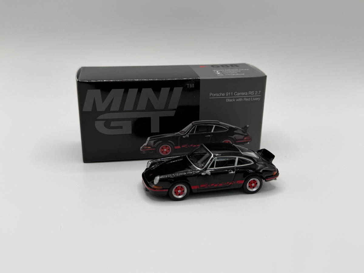 Mini GT #688 Porsche 911 Carrera RS 2.7 Black With Red Livery
