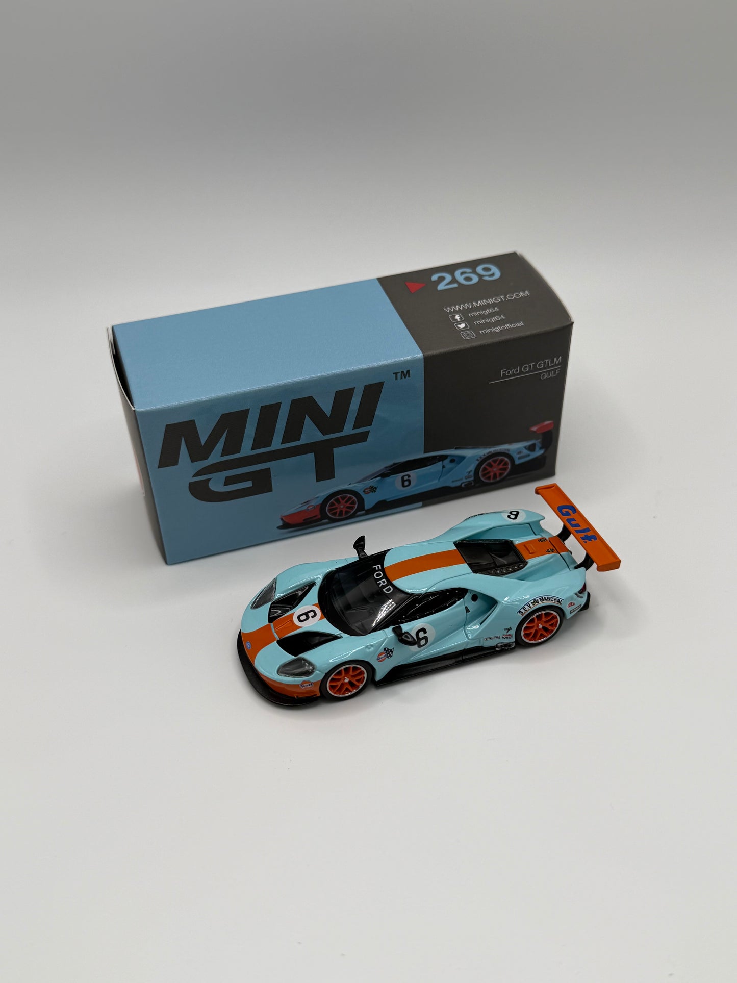 Mini GT #269 Ford GT GTLM Gulf