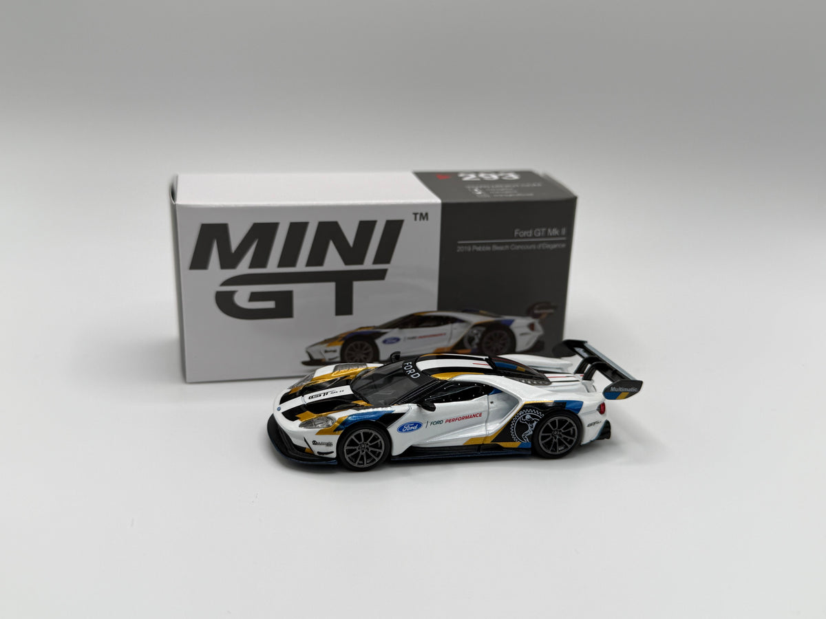 Mini GT #293 Ford GT MK II White/Blue/Orange