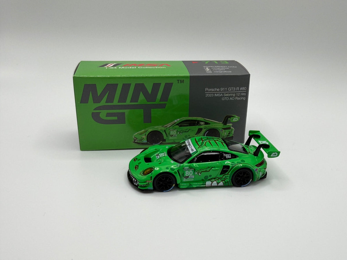 Mini GT #713 Porsche 911 GT3 R Green