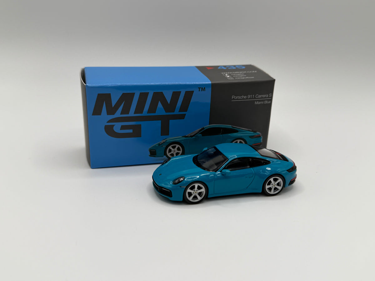 Mini GT #435 Porsche 911 Carrera S Miami Blue