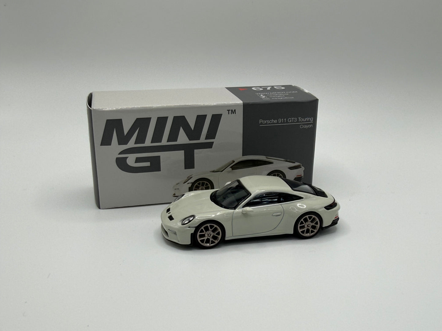 Mini GT #675 Porsche 911 GT3 Touring Crayon