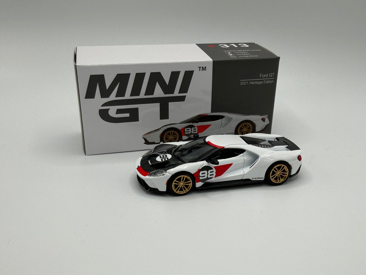Mini GT #313 Ford GT White