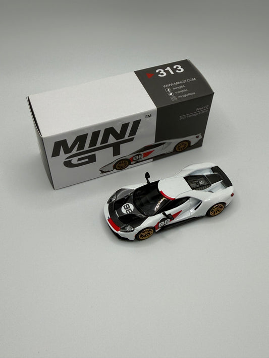 Mini GT #313 Ford GT White