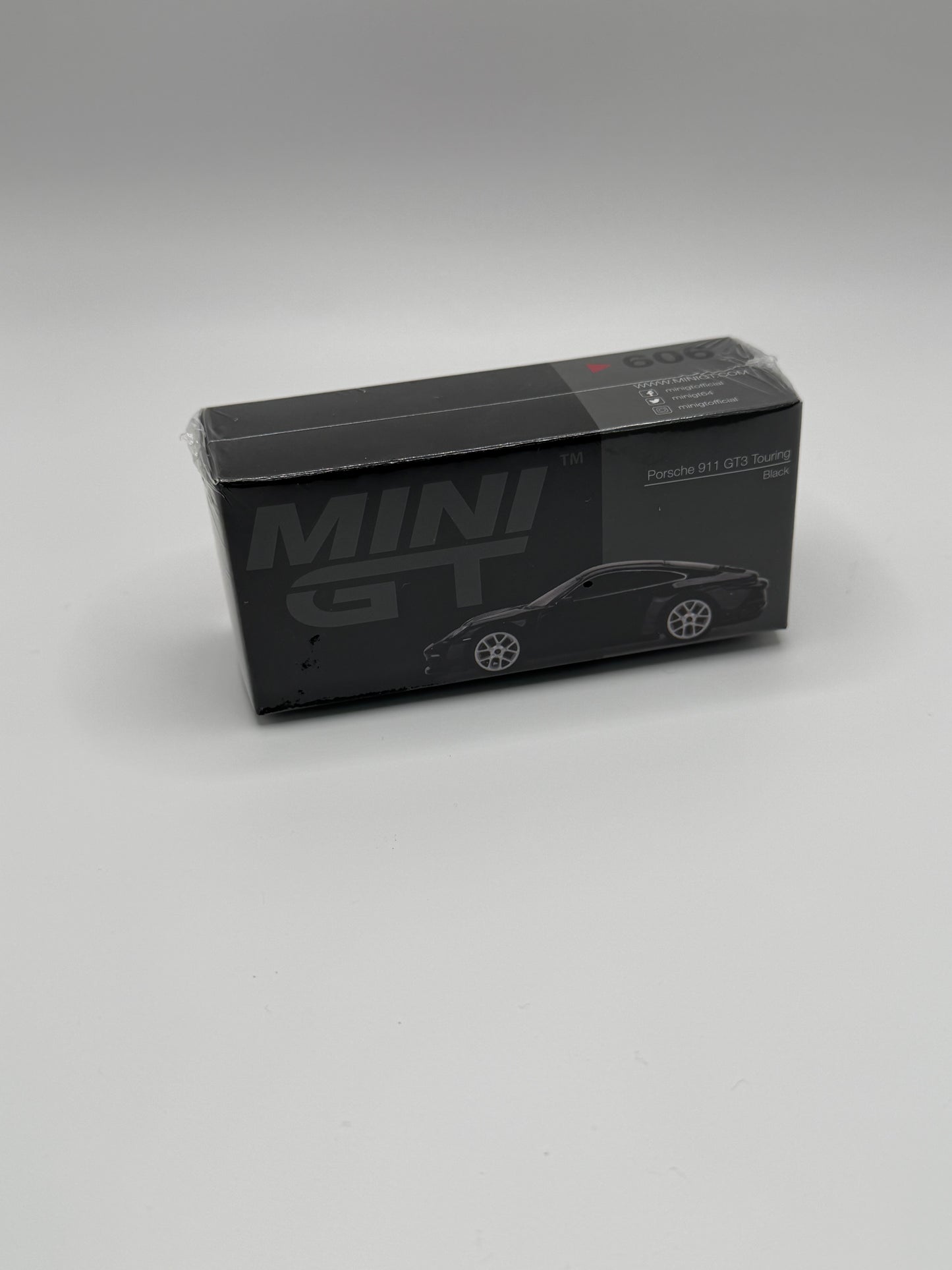 Mini GT #606 Porsche 911 GT3 Touring Black