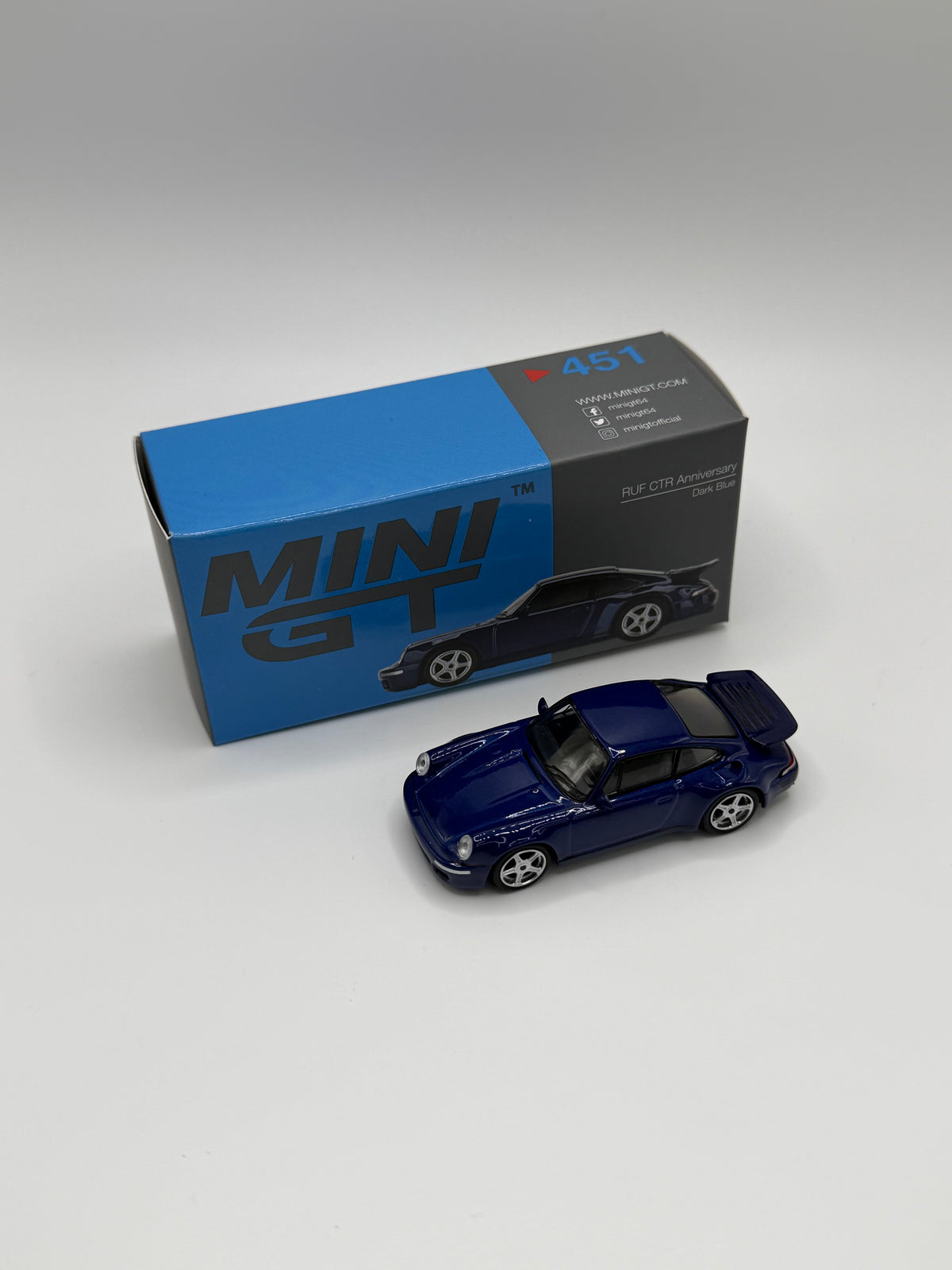 Mini GT #451 Ruf CTR Anniversary Dark Blue