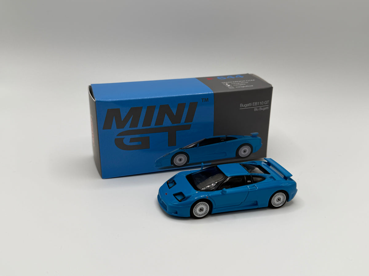 Mini GT #644 Bugatti EB110 GT Blu Bugatti