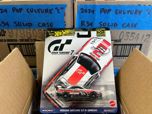 Hot Wheels 2024 Pop Culture Nissan Skyline R34 (FULL CASE)